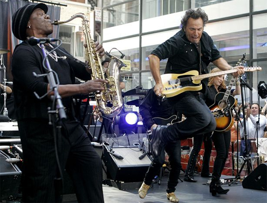 Bruce Springsteen & The E Street Band en concierto en el Rockefeller Plaza